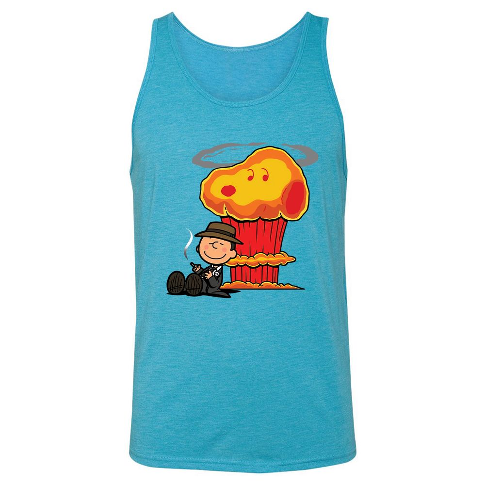 Unisex Jersey Tank - C85TKSZJ - Aqua Triblend - 3