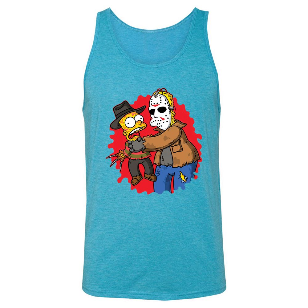 Unisex Jersey Tank - QE9TJFTG - Aqua Triblend - 3