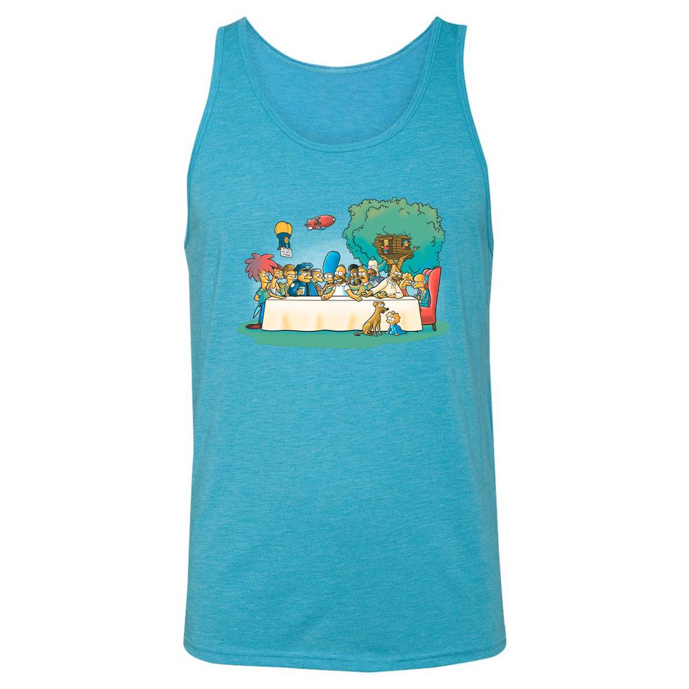 Unisex Jersey Tank - 8GVNZFN1 - Aqua Triblend - 3