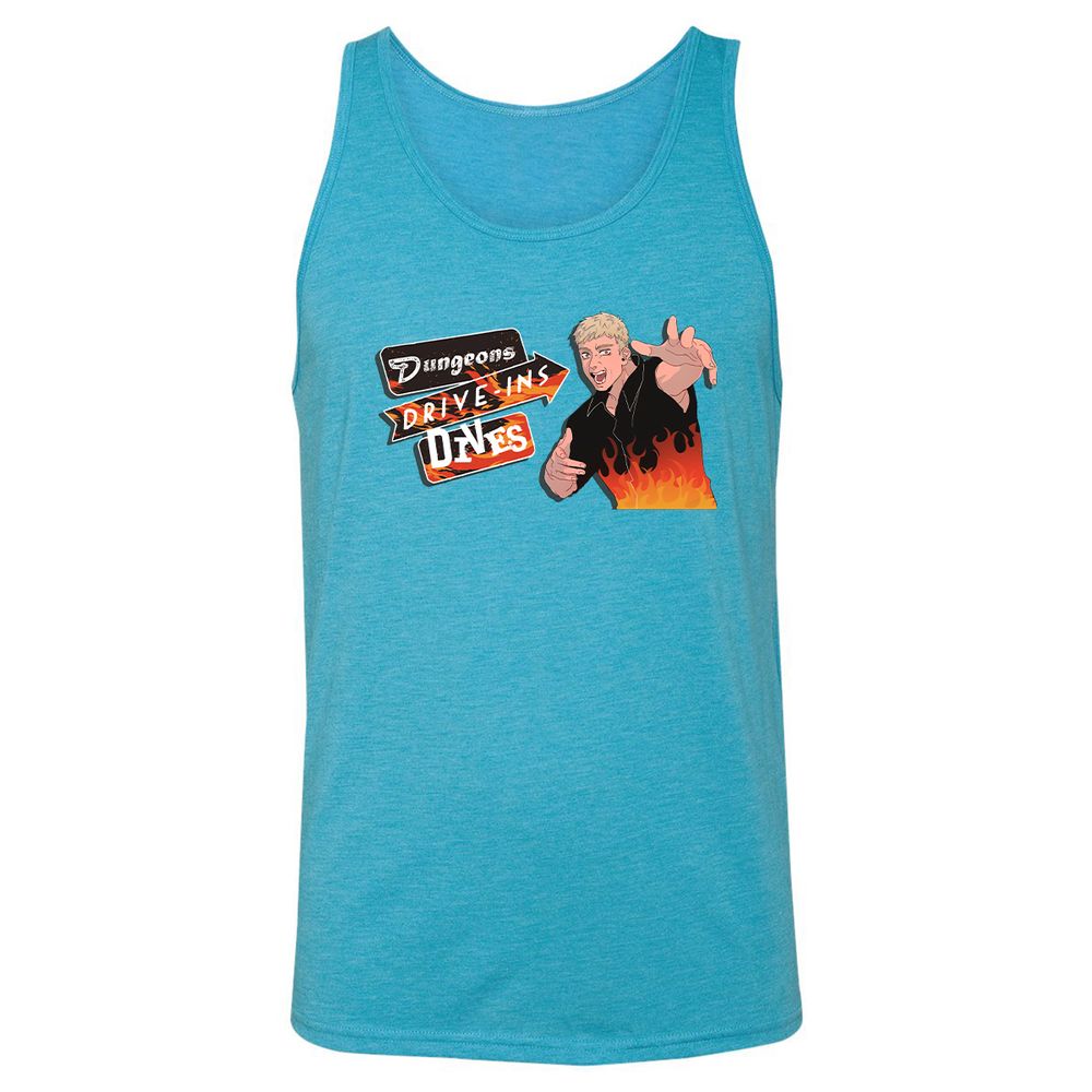 Unisex Jersey Tank - M4VCGTQF - Aqua Triblend - 3