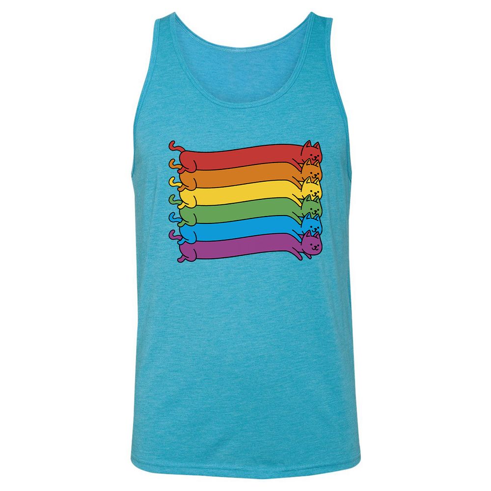 Unisex Jersey Tank - 8QDUSBRT - Aqua Triblend - 3