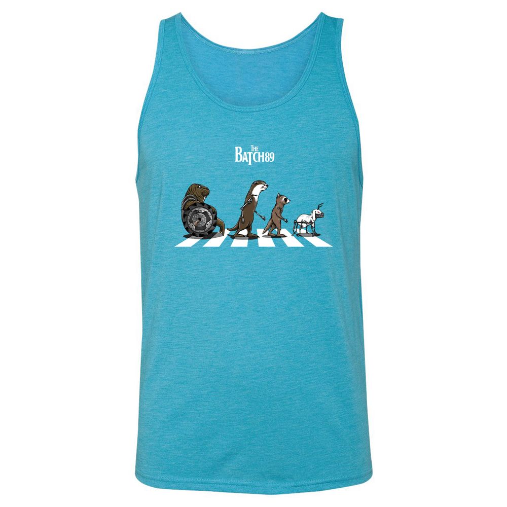 Unisex Jersey Tank - RZ4QXFDQ - Aqua Triblend - 3