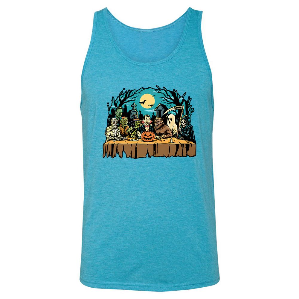 Unisex Jersey Tank - Y844Z4Z1 - Aqua Triblend - 3