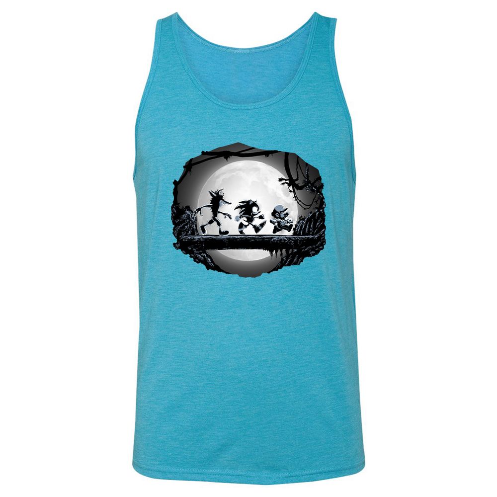 Unisex Jersey Tank - TK734FD7 - Aqua Triblend - 3
