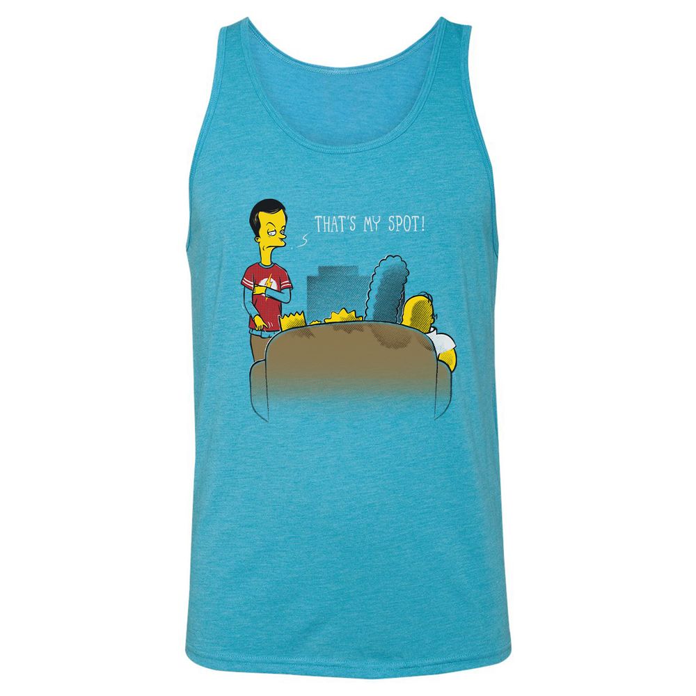 Unisex Jersey Tank - PAQDGV3M - Aqua Triblend - 3