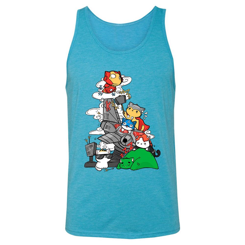 Unisex Jersey Tank - AGFLU1T7 - Aqua Triblend - 3