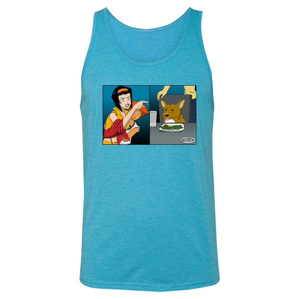 Unisex Jersey Tank - E94XSR8X - Aqua Triblend - 3