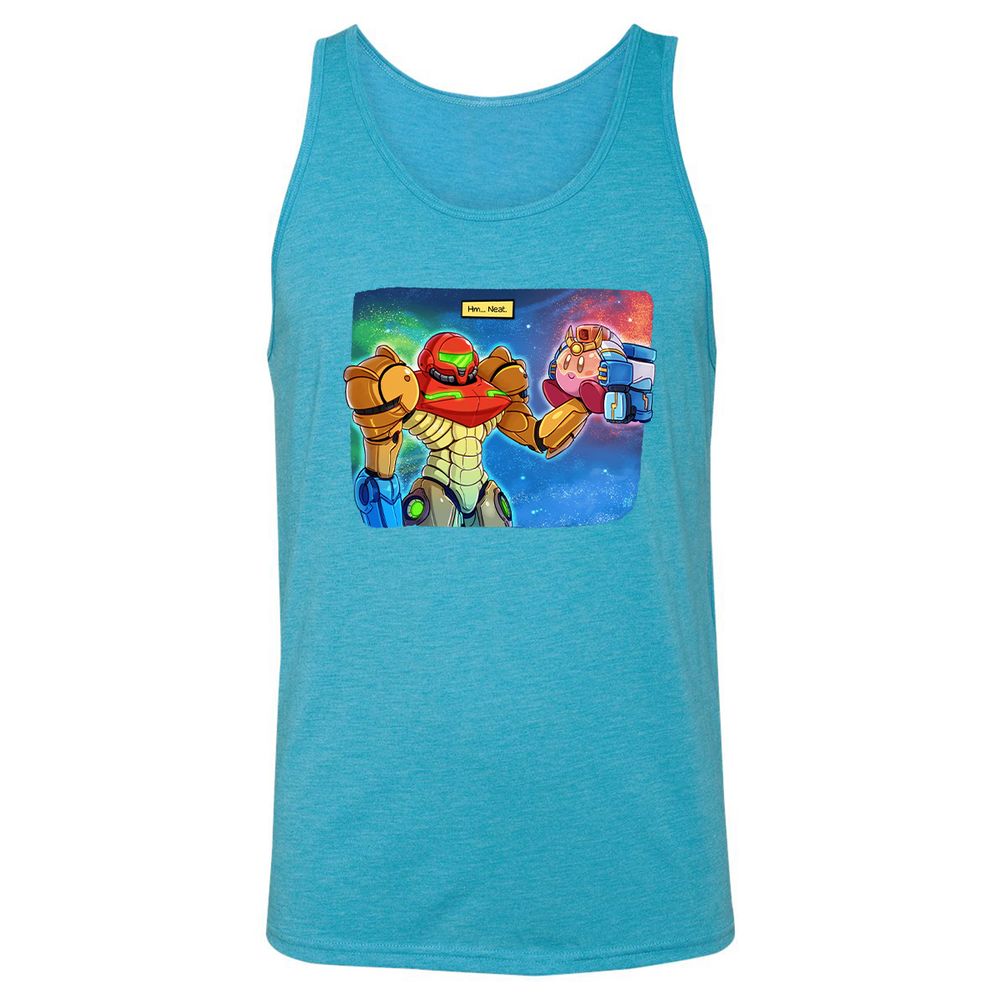 Unisex Jersey Tank - RVQ84PD1 - Aqua Triblend - 3