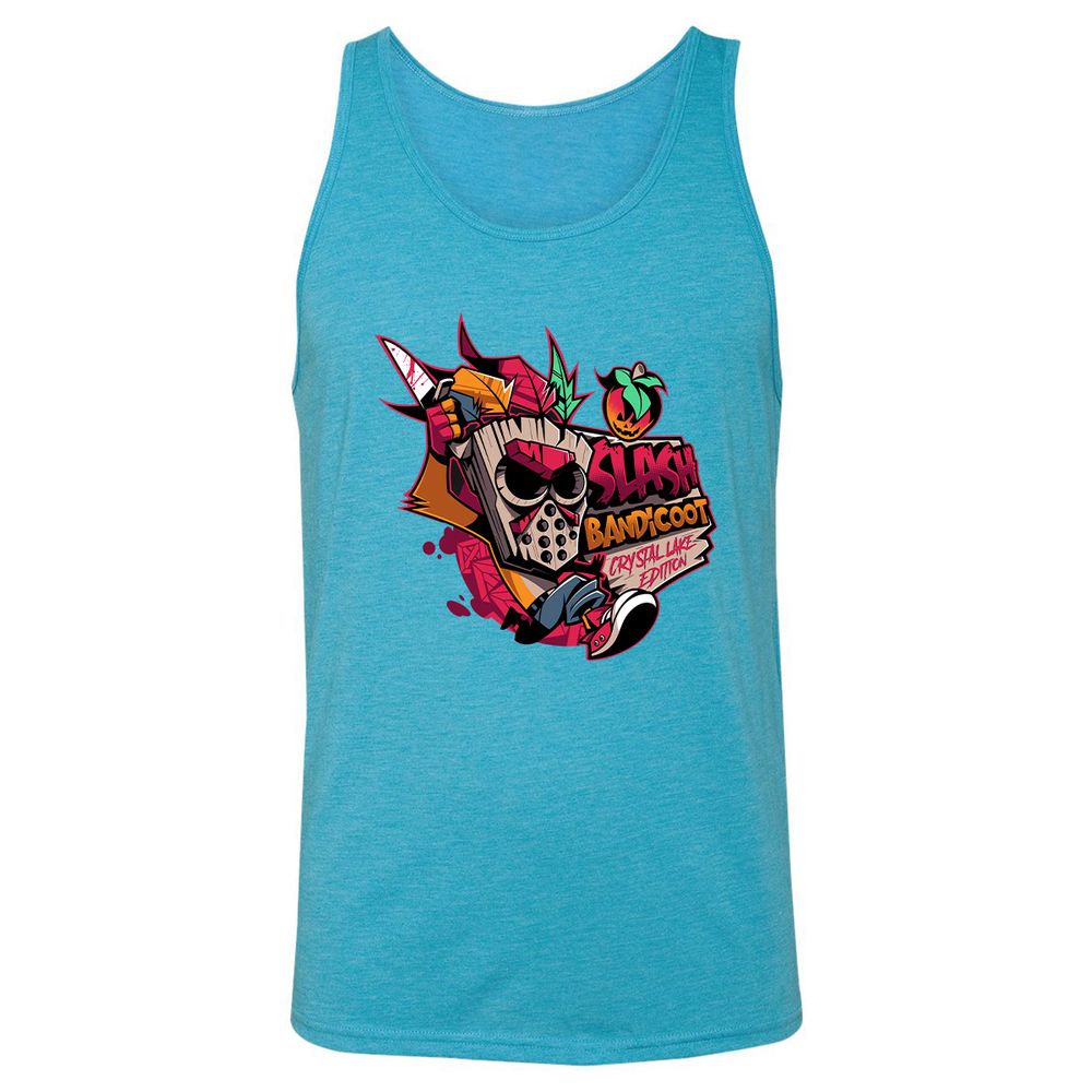 Unisex Jersey Tank - RBYRWCAF - Aqua Triblend - 3