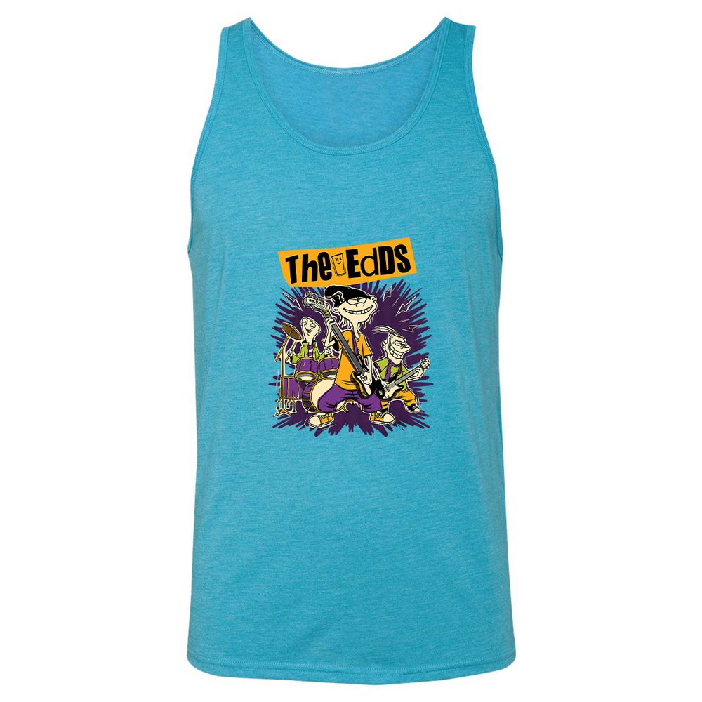 Unisex Jersey Tank - GKKVW7D5 - Aqua Triblend - 3