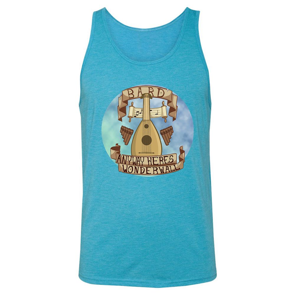 Unisex Jersey Tank - YLXFCFTT - Aqua Triblend - 3