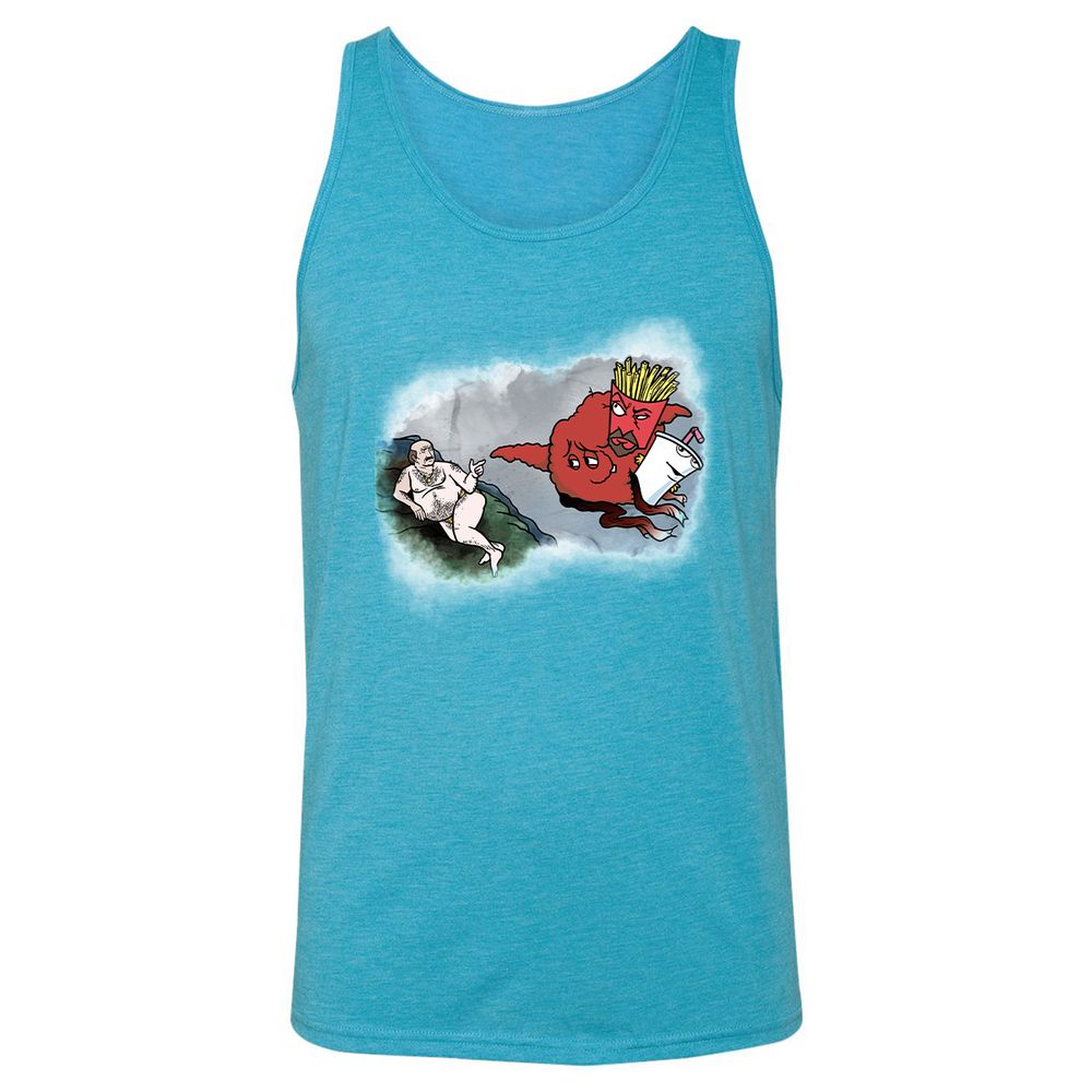 Unisex Jersey Tank - 1AA5NXE9 - Aqua Triblend - 3