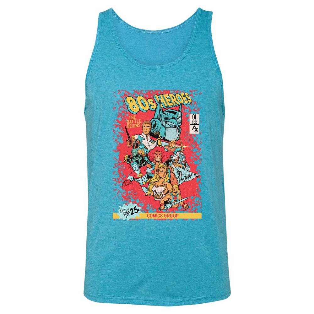 Unisex Jersey Tank - NTD8QGL3 - Aqua Triblend - 3