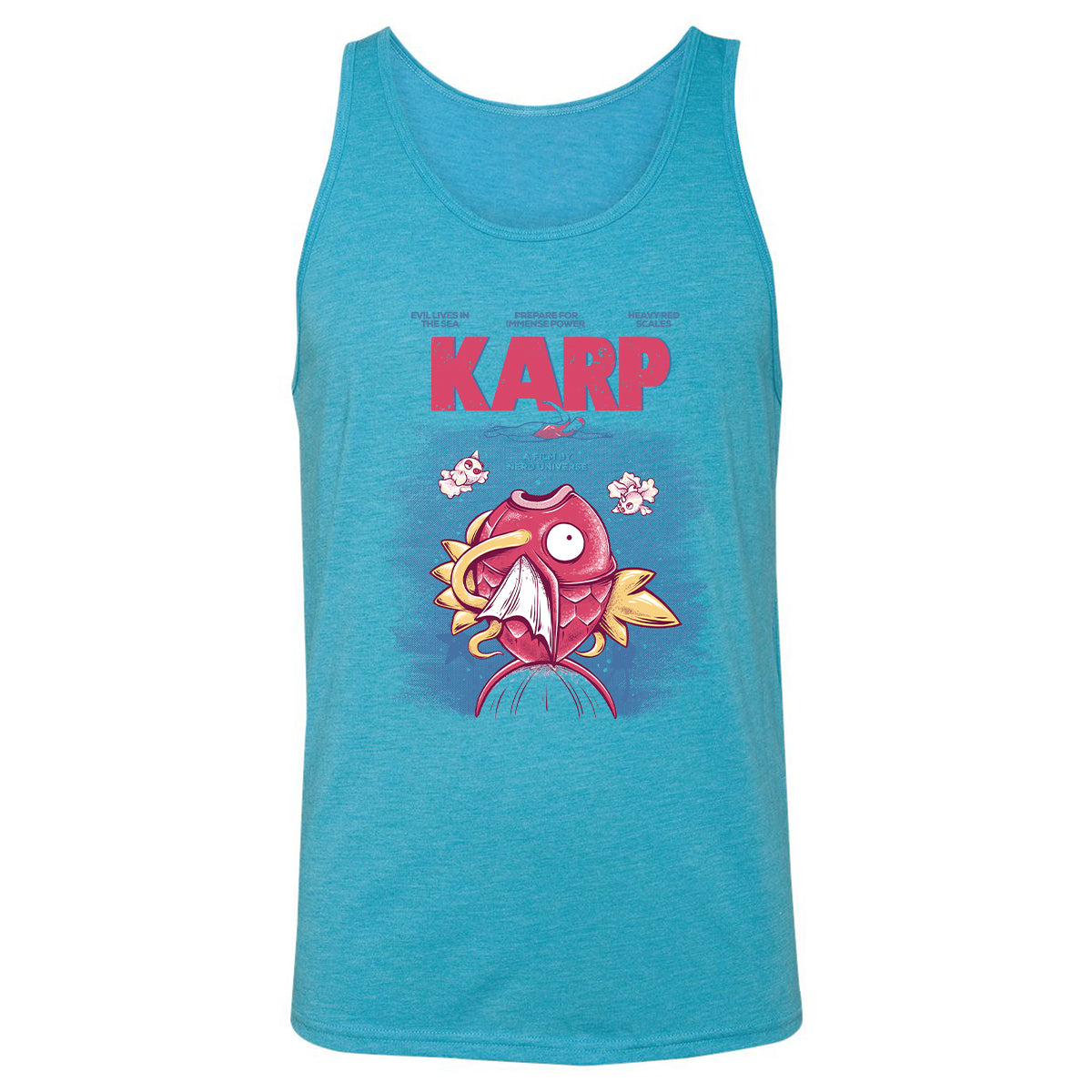 Unisex Jersey Tank - EJFVSW2M - Aqua Triblend - 3