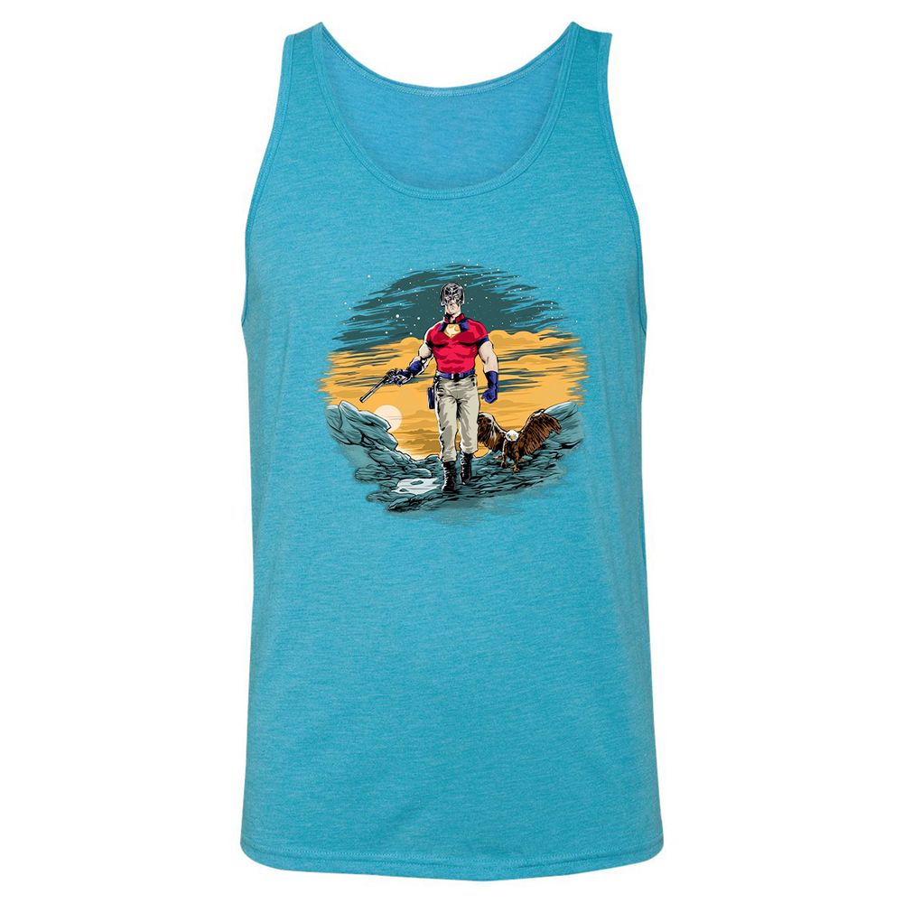 Unisex Jersey Tank - B22Y7Y8J - Aqua Triblend - 3