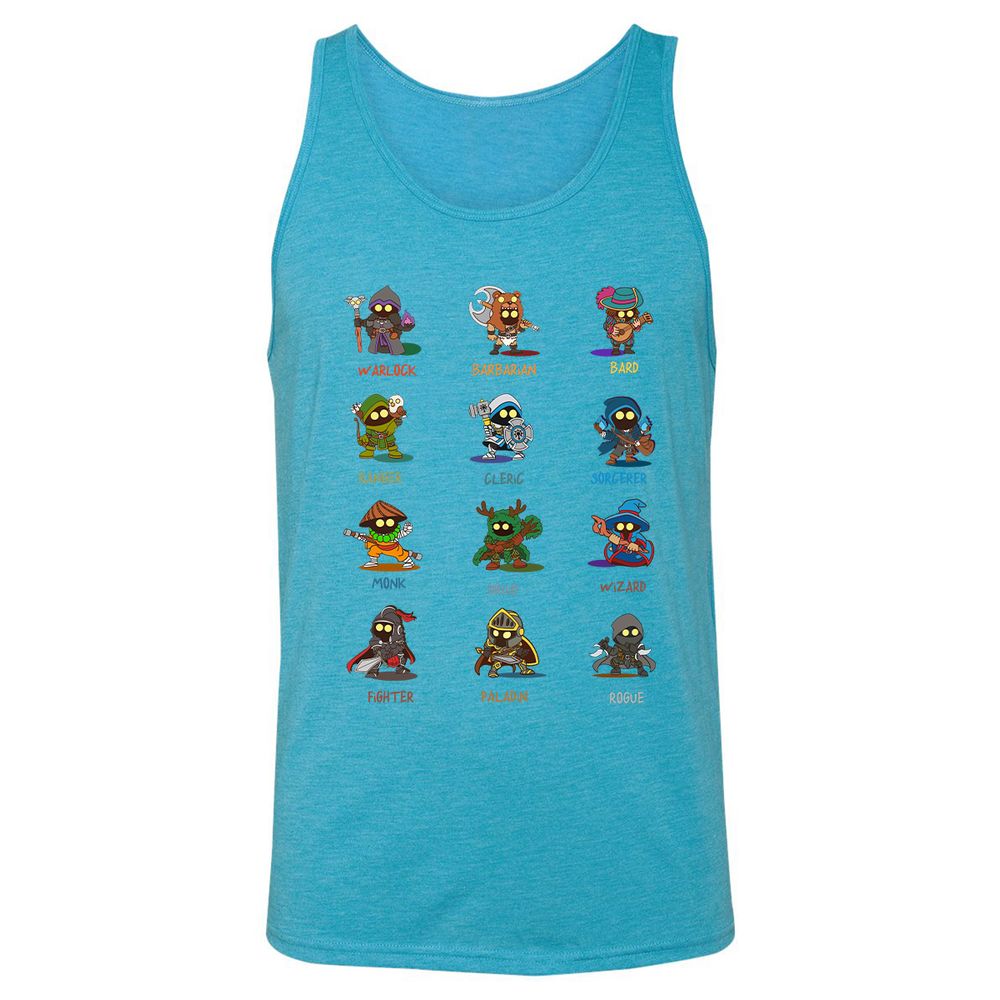 Unisex Jersey Tank - 6WMHZW8U - Aqua Triblend - 3