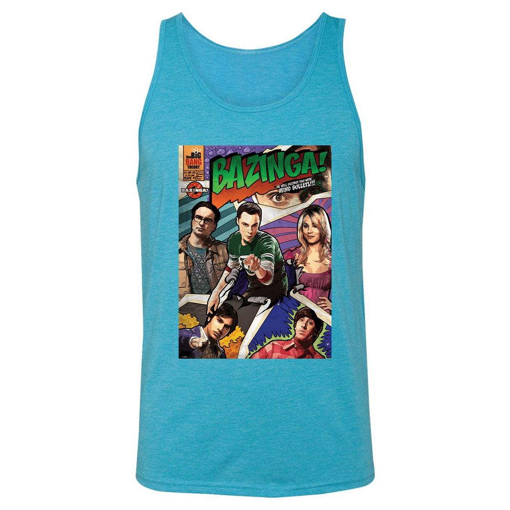 Unisex Jersey Tank - UVE9NU42 - Aqua Triblend - 3
