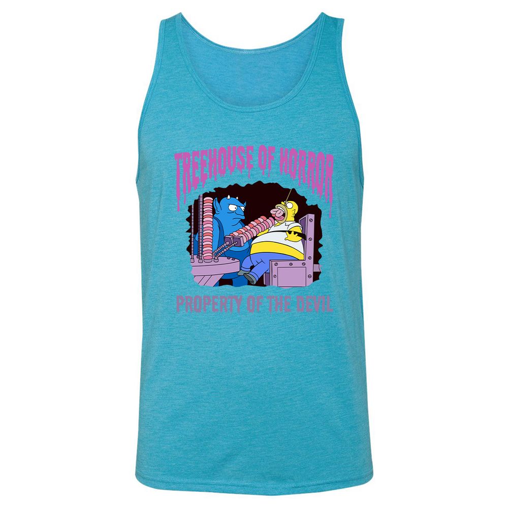 Unisex Jersey Tank - LQ8BLWRL - Aqua Triblend - 3