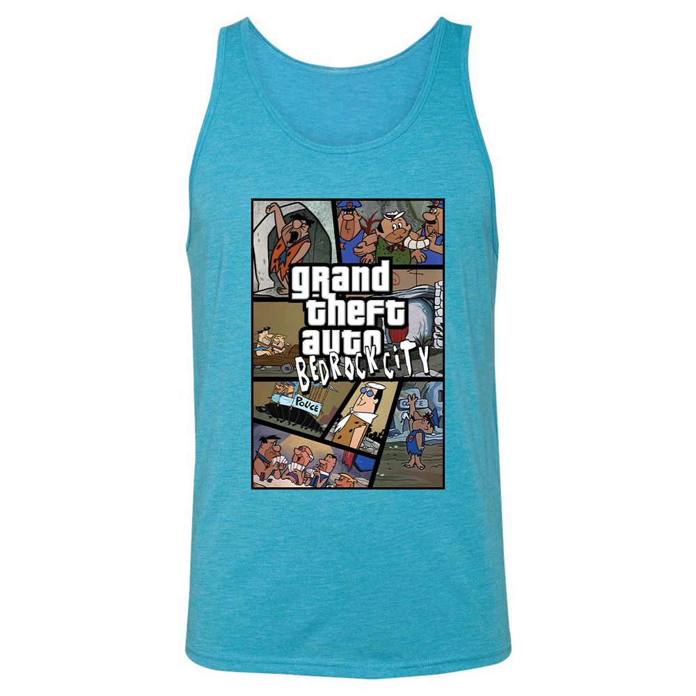 Unisex Jersey Tank - PGQ5ARSY - Aqua Triblend - 3