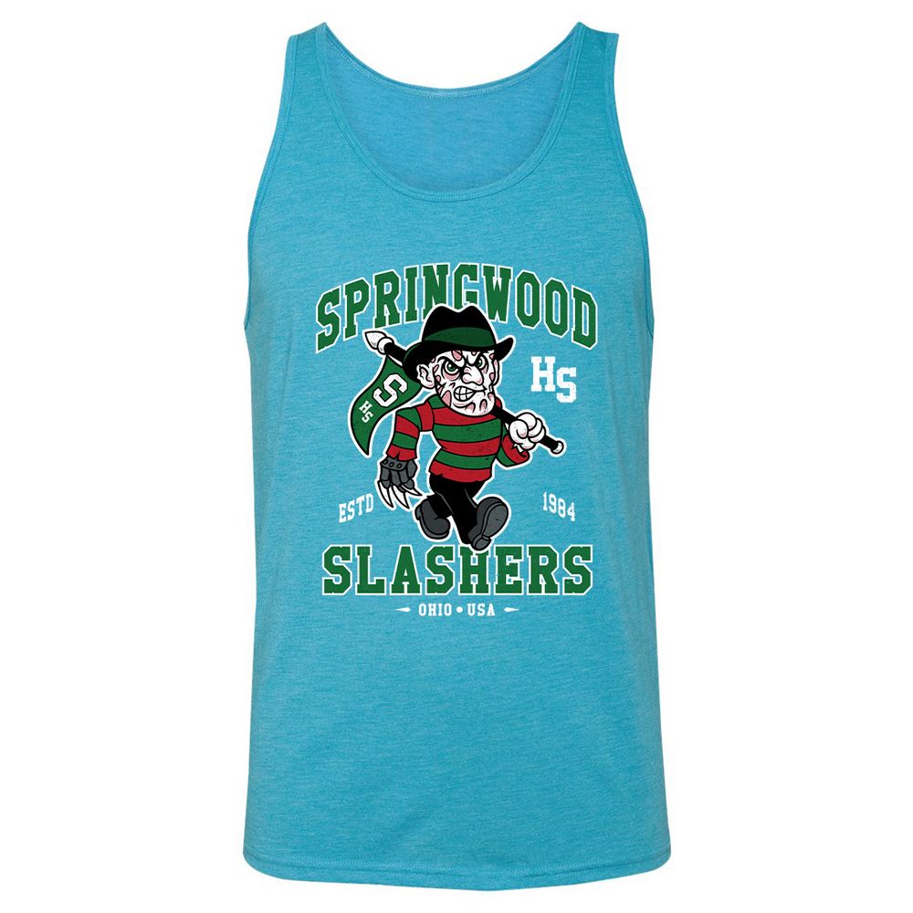 Unisex Jersey Tank - WCJE8FY5 - Aqua Triblend - 3