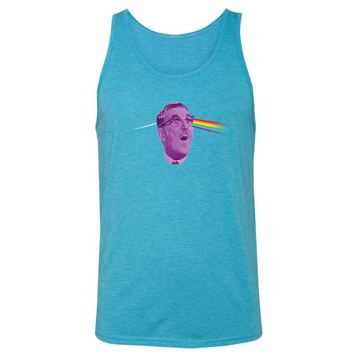 Unisex Jersey Tank - HUABZKWA - Aqua Triblend - 3