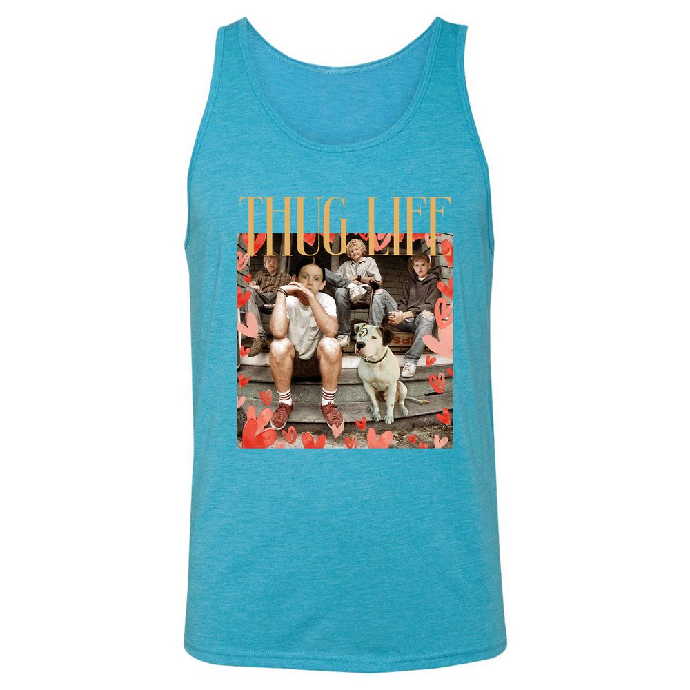 Unisex Jersey Tank - C3RBHKD7 - Aqua Triblend - 3