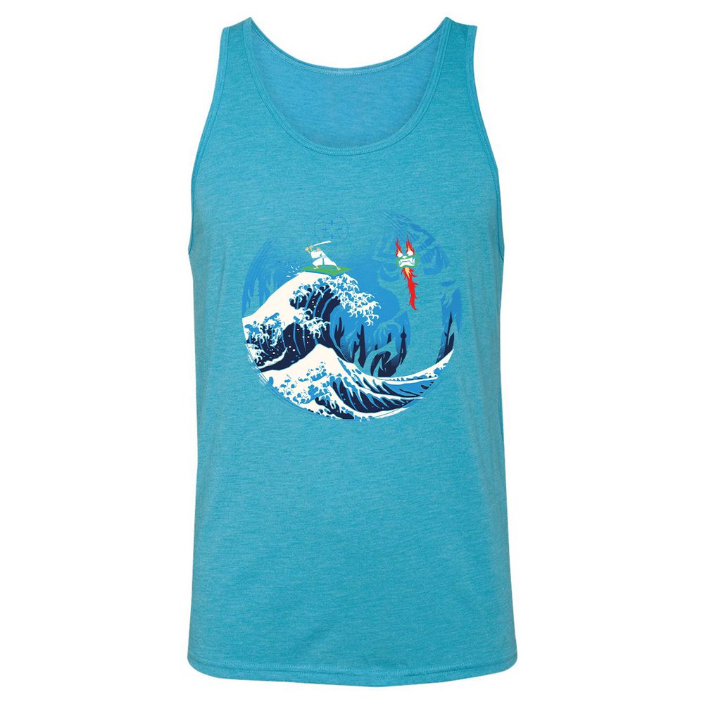 Unisex Jersey Tank - Q3N3YMNN - Aqua Triblend - 3