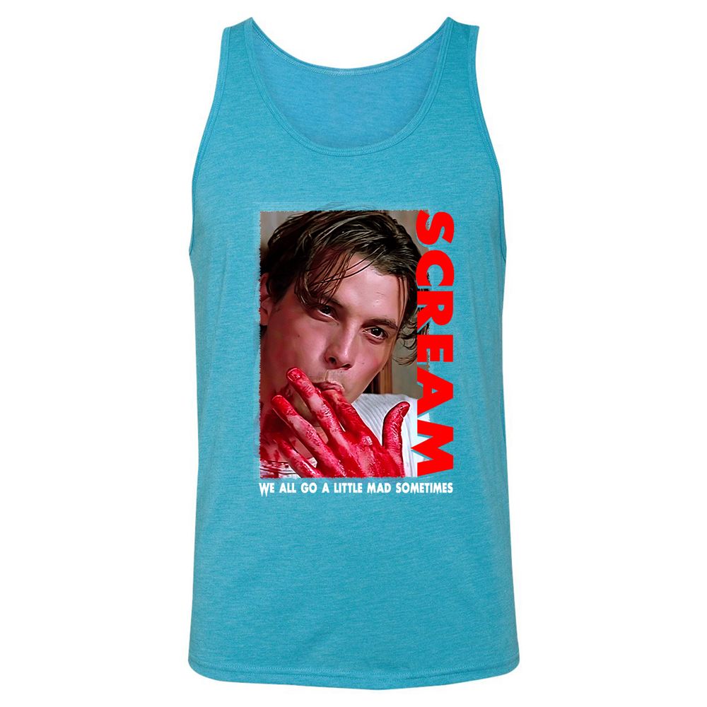 Unisex Jersey Tank - DRXWNK95 - Aqua Triblend - 3