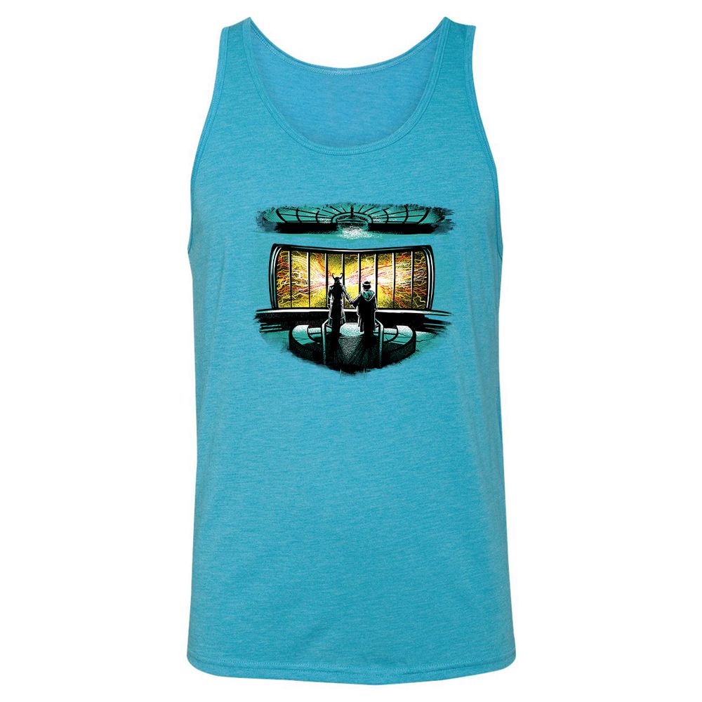 Unisex Jersey Tank - MUPKBR43 - Aqua Triblend - 3