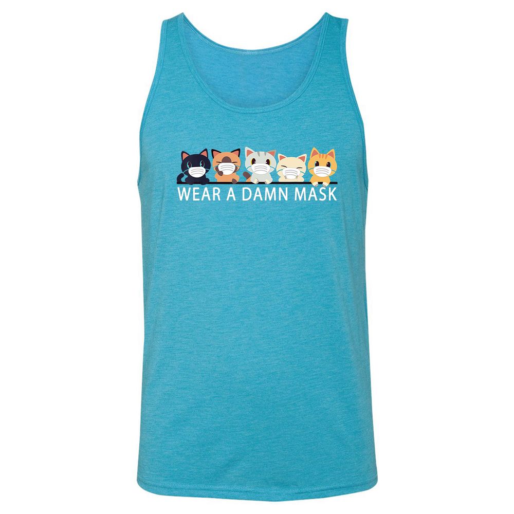 Unisex Jersey Tank - LMJFCQ7L - Aqua Triblend - 3