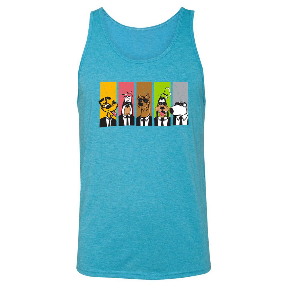 Unisex Jersey Tank - 8BN975XA - Aqua Triblend - 3