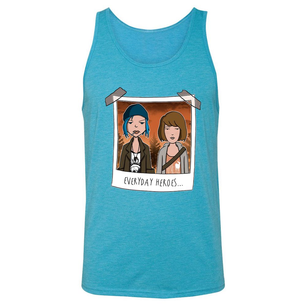 Unisex Jersey Tank - HN5F9SZ5 - Aqua Triblend - 3