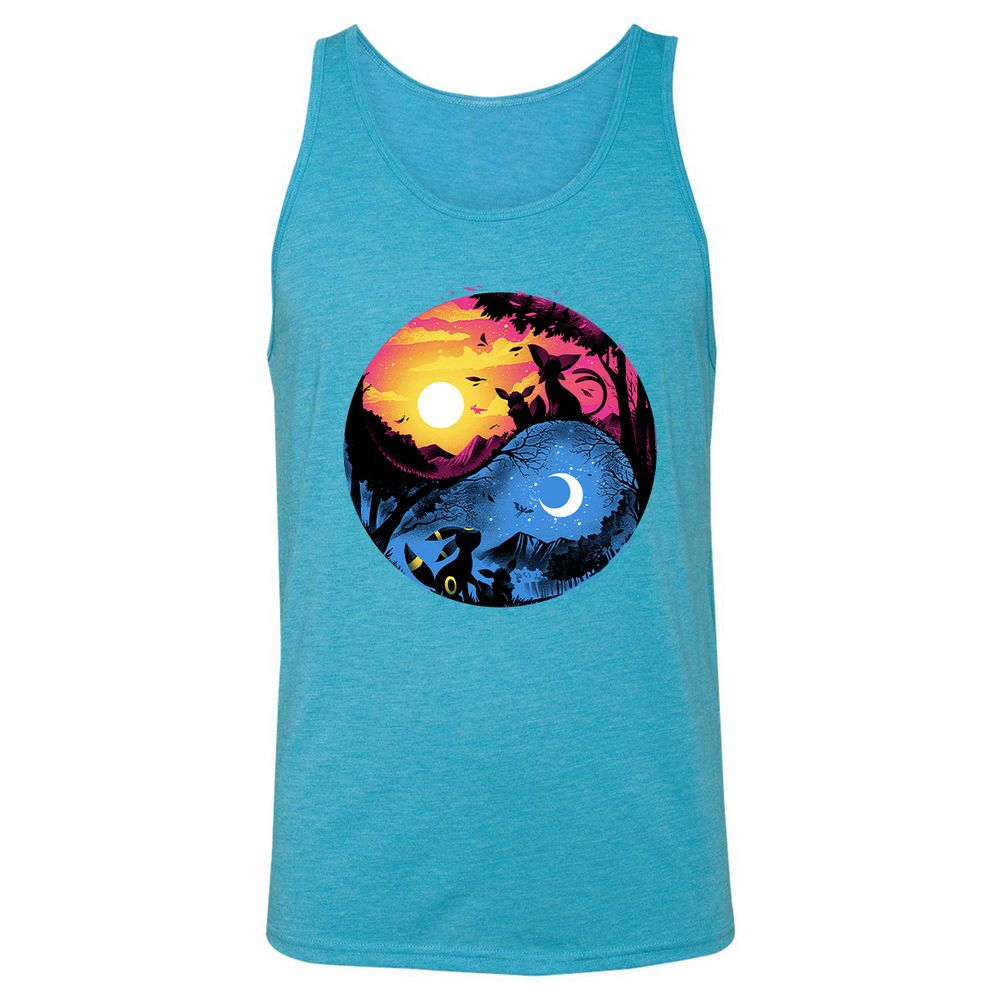 Unisex Jersey Tank - YXE5LRAH - Aqua Triblend - 3