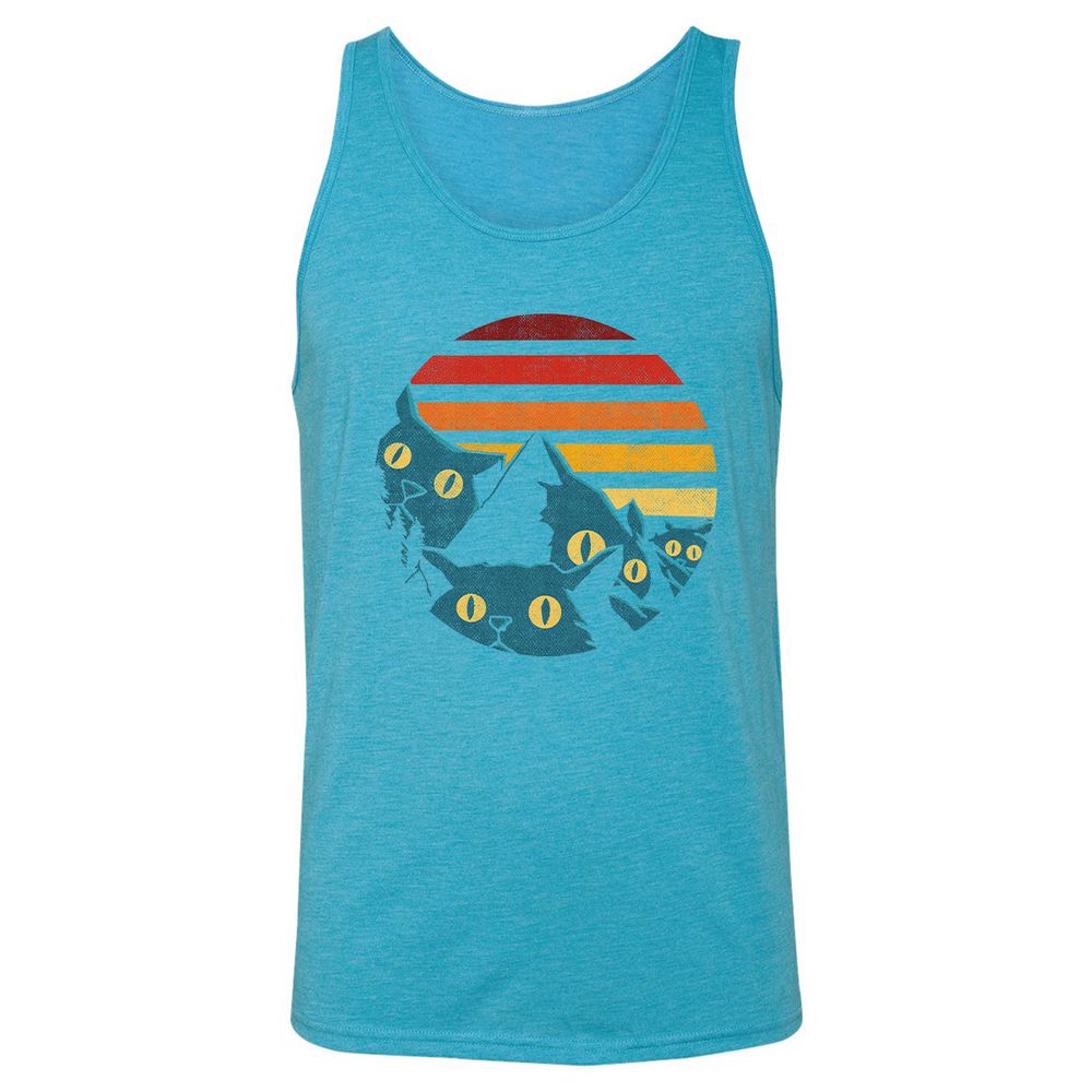 Unisex Jersey Tank - EVWET4L4 - Aqua Triblend - 3