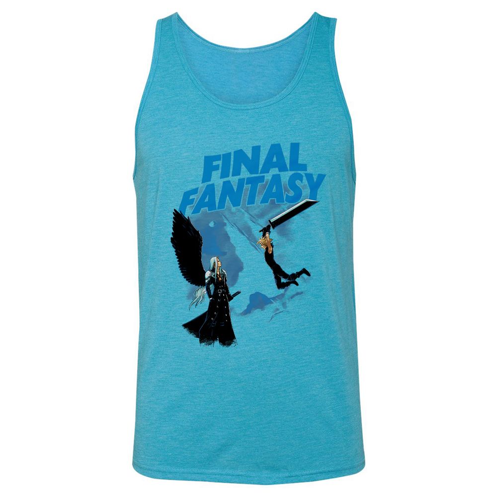 Unisex Jersey Tank - 2XBESK79 - Aqua Triblend - 3