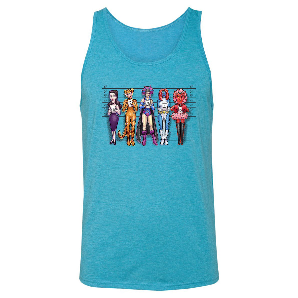 Unisex Jersey Tank - LA7AFUSF - Aqua Triblend - 3