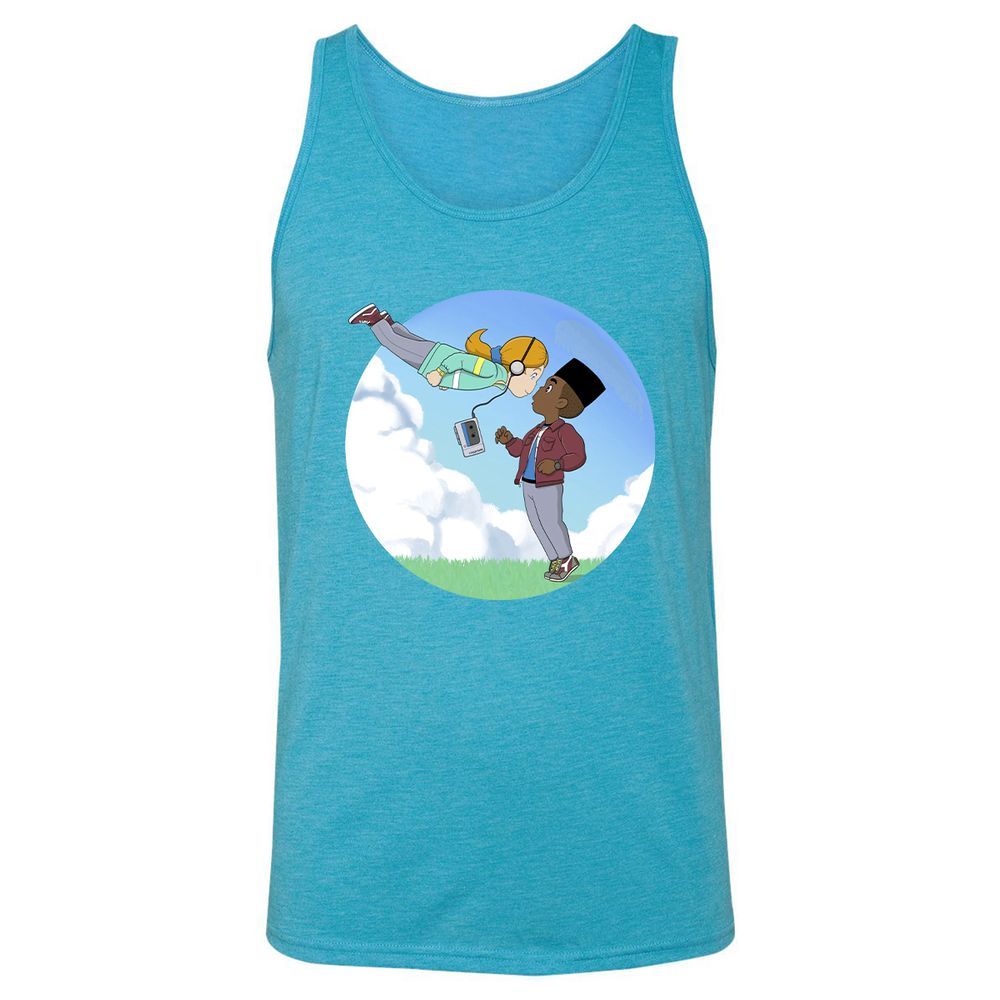 Unisex Jersey Tank - 58A6ZWDC - Aqua Triblend - 3