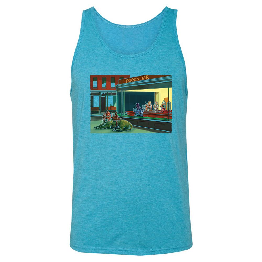 Unisex Jersey Tank - 3D2TCX8V - Aqua Triblend - 3
