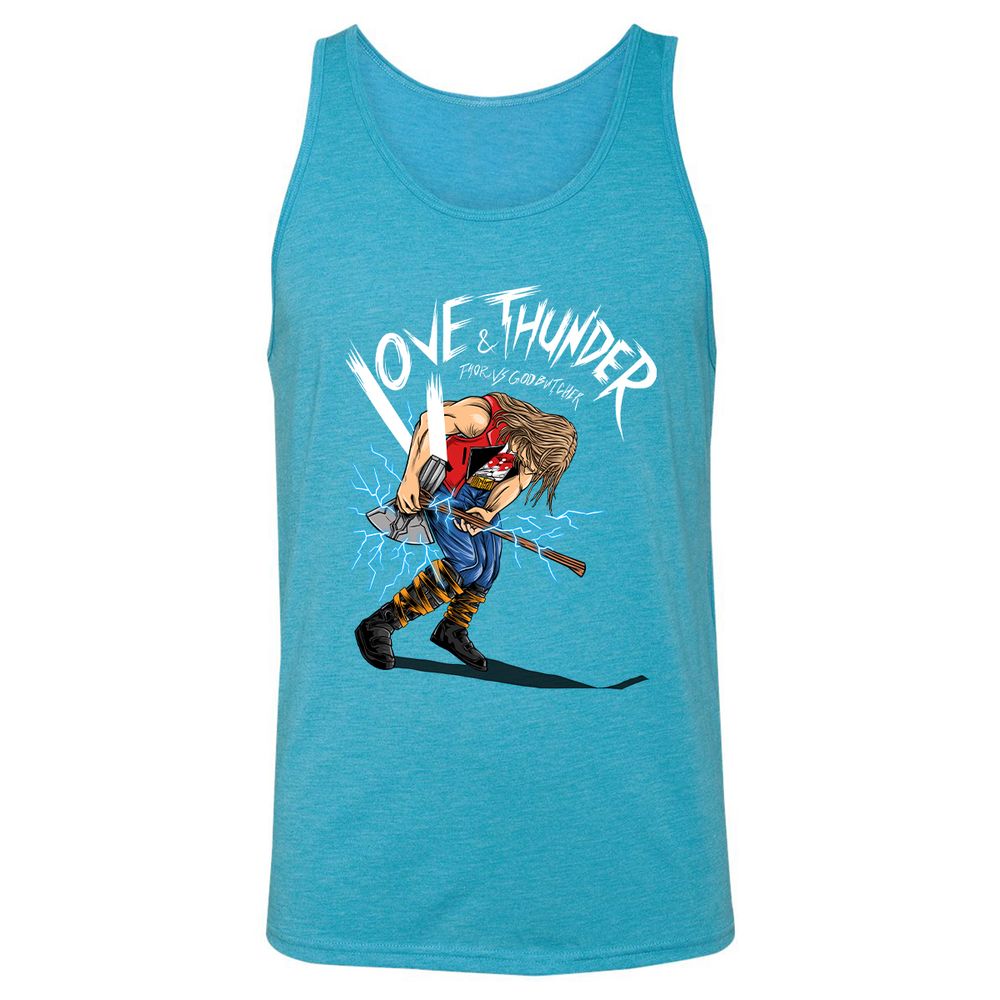 Unisex Jersey Tank - PB4FNK9J - Aqua Triblend - 3