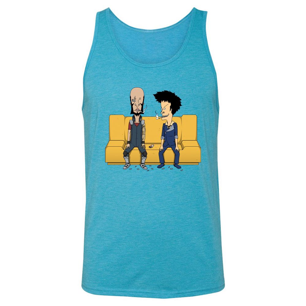 Unisex Jersey Tank - X7SVMLK9 - Aqua Triblend - 3
