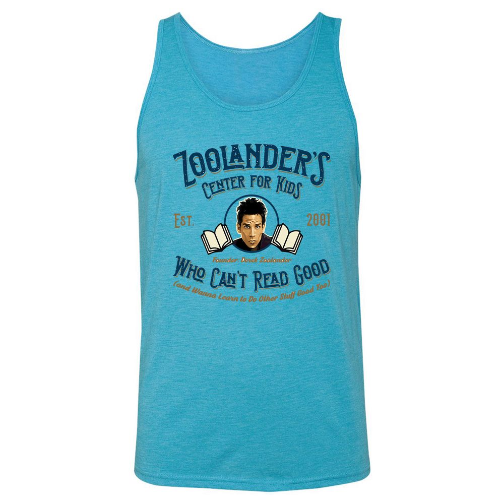 Unisex Jersey Tank - L21ZZRA6 - Aqua Triblend - 3