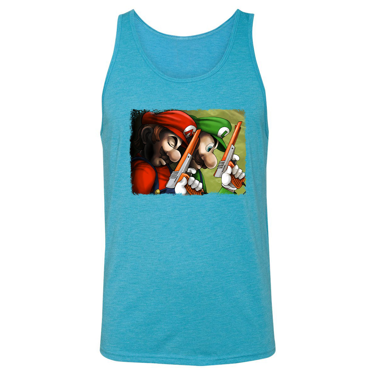 Unisex Jersey Tank - E7HC66V7 - Aqua Triblend - 3