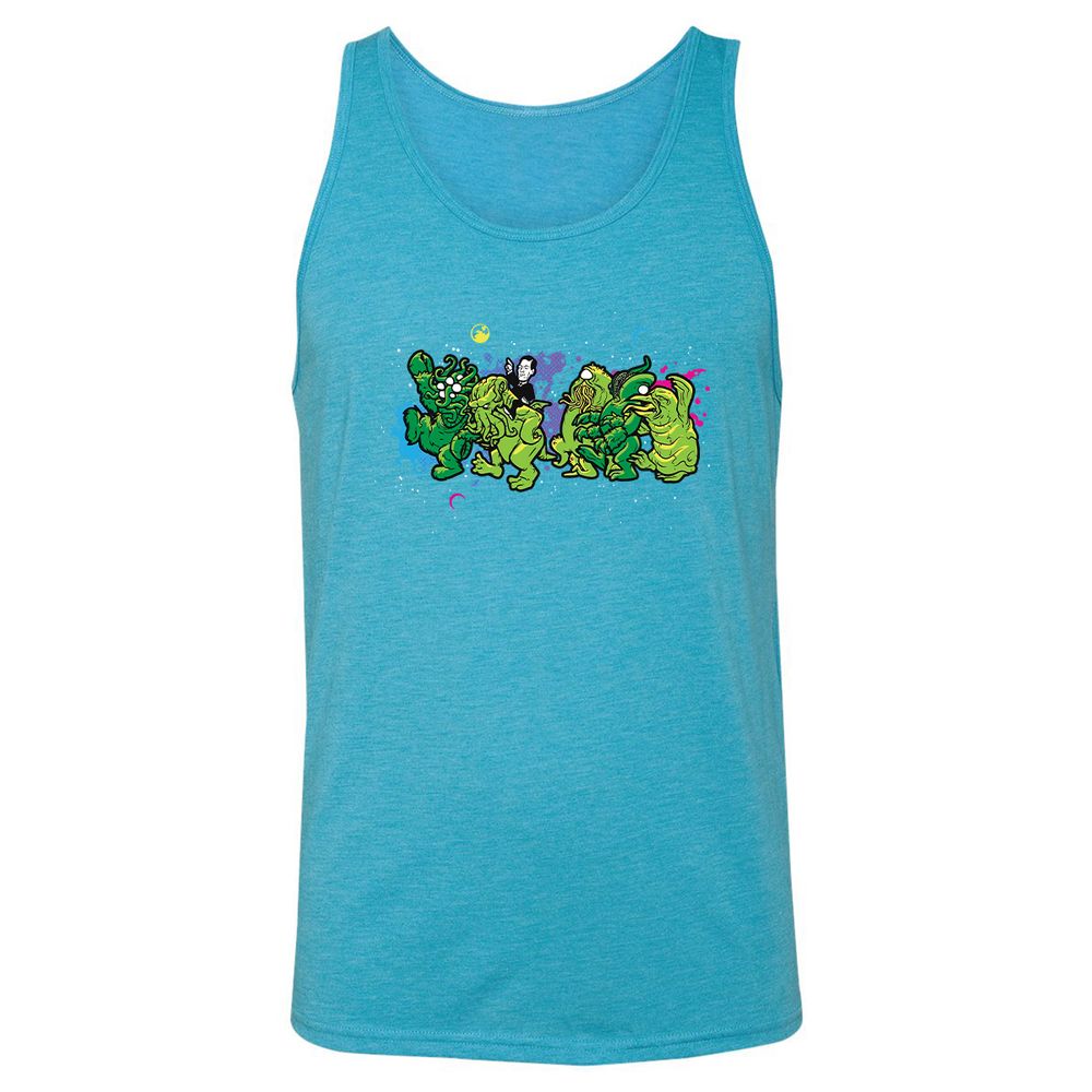 Unisex Jersey Tank - AX5MV28X - Aqua Triblend - 3