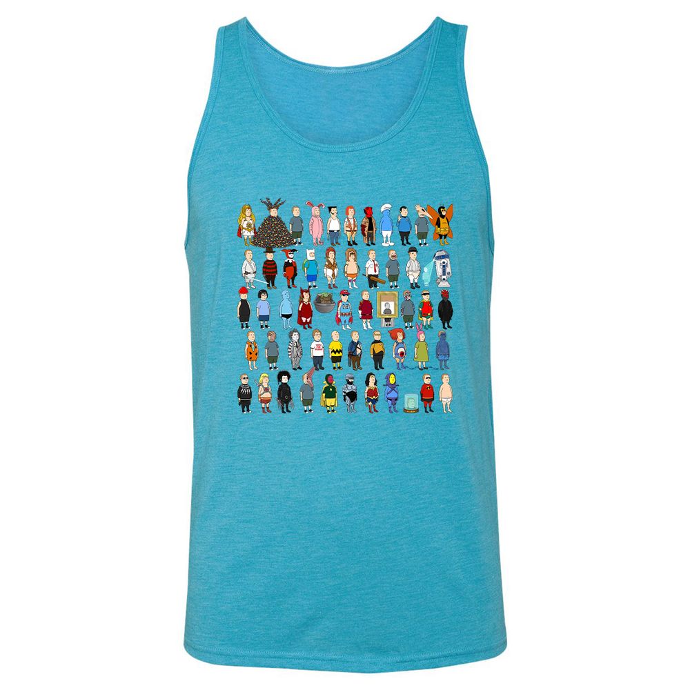Unisex Jersey Tank - FBMLVSN3 - Aqua Triblend - 3