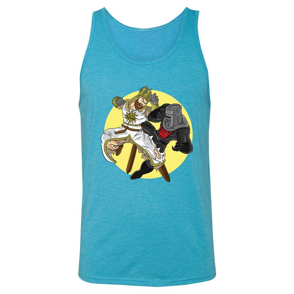 Unisex Jersey Tank - B89M5STR - Aqua Triblend - 3