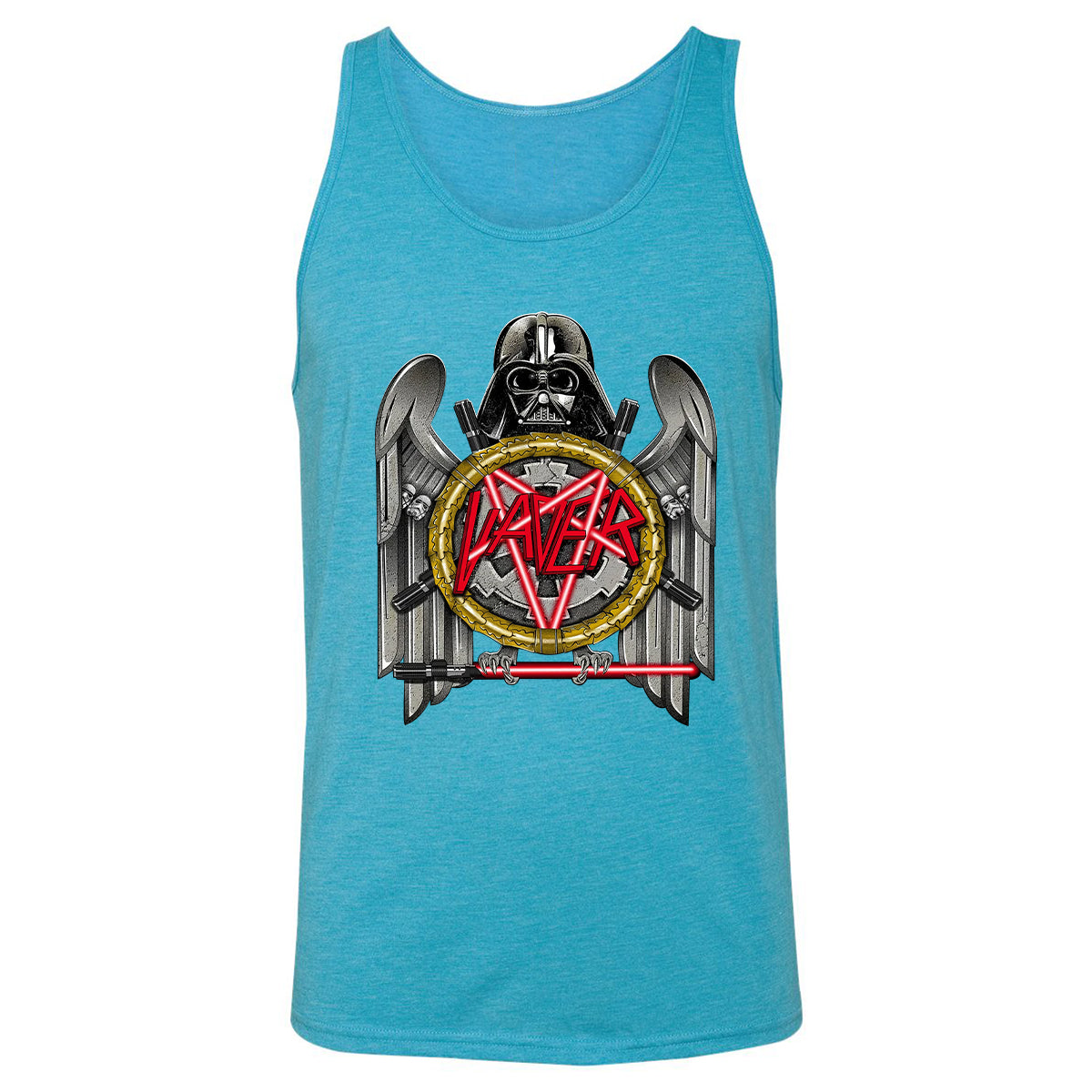 Unisex Jersey Tank - J9GURMDK - Aqua Triblend - 3