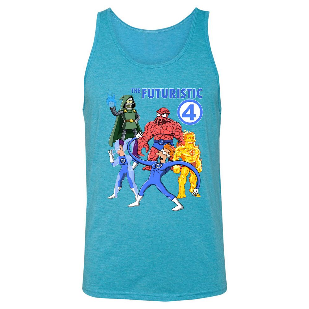 Unisex Jersey Tank - 6VNEZXRC - Aqua Triblend - 3