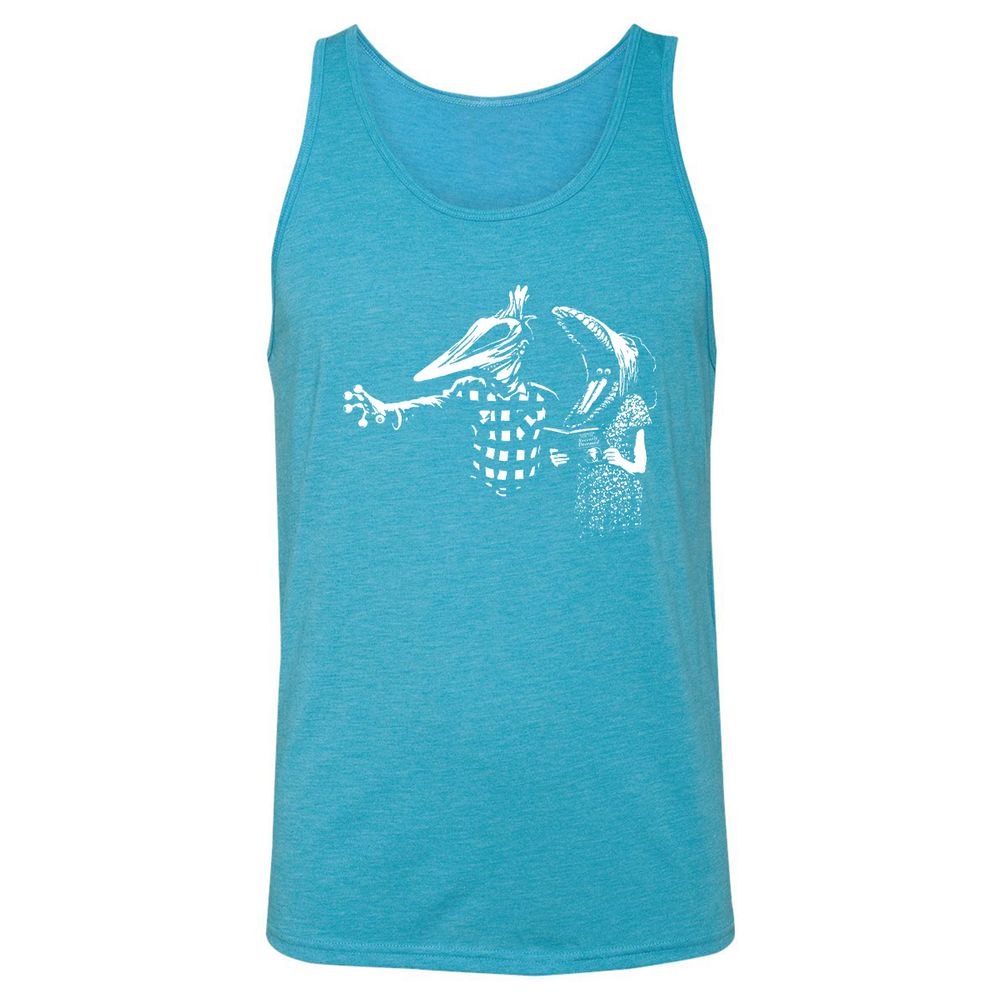Unisex Jersey Tank - BPR7BZDV - Aqua Triblend - 3