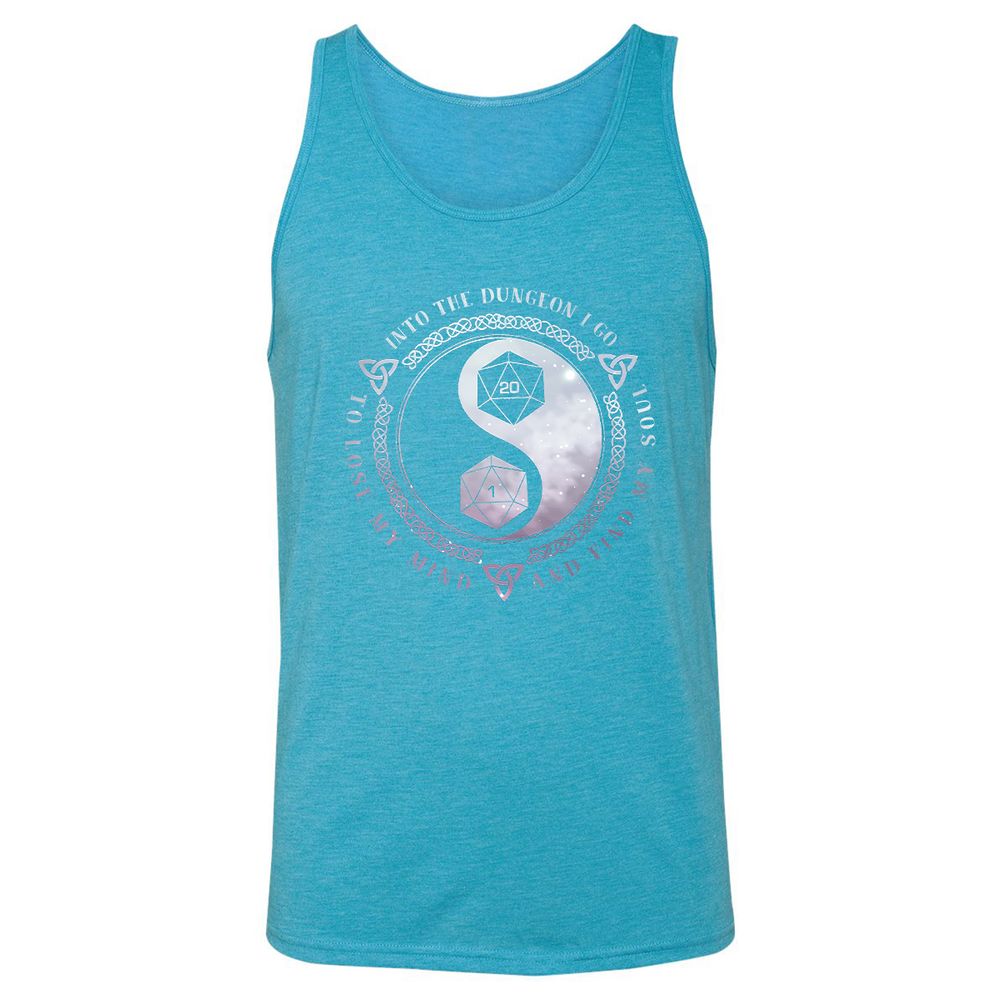 Unisex Jersey Tank - 8U27YEFU - Aqua Triblend - 3