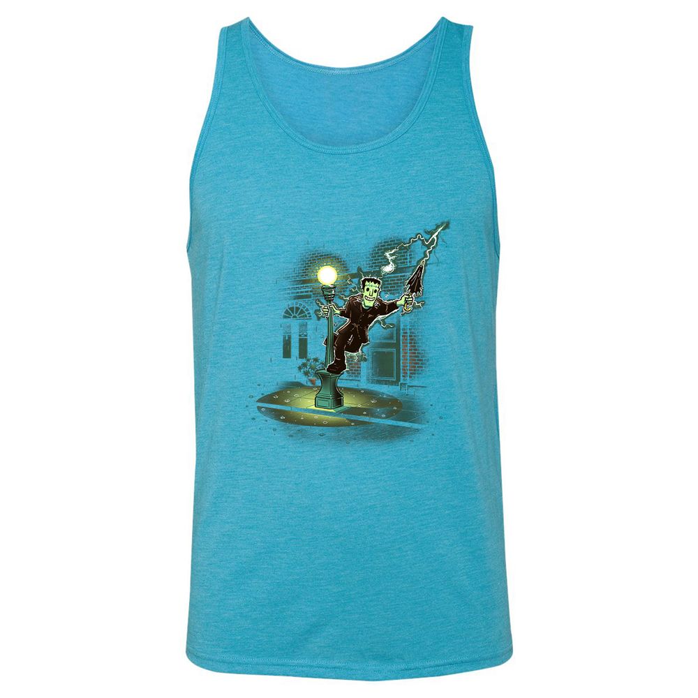 Unisex Jersey Tank - KXVVE7FS - Aqua Triblend - 3